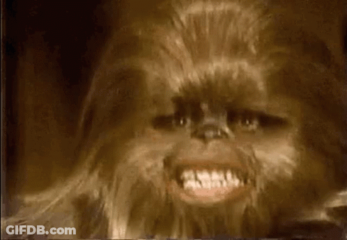 Chewbacca Close Up Face GIF