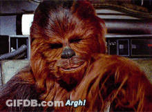 Chewbacca Close Up Face GIF