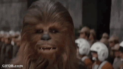 Chewbacca Close Up GIF