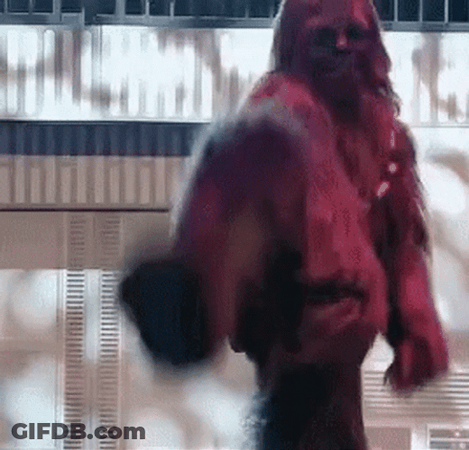 Chewbacca Dancing On Stage GIF