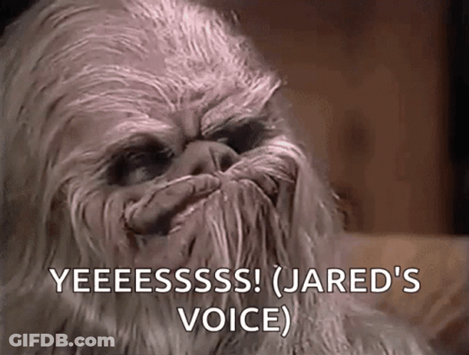 Chewbacca Intense Yes GIF