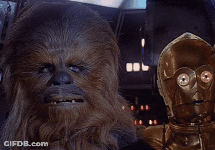 Chewbacca On A Crash GIF