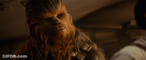 Chewbacca's Face Close Up GIF