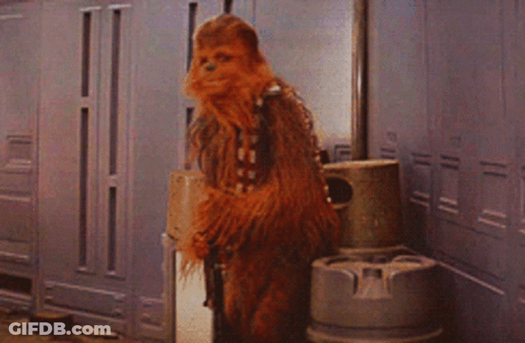 Chewbacca Saying No GIF