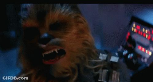 Chewbacca Screaming At Control Panel GIF