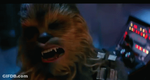 Chewbacca Screaming At Control Panel GIF
