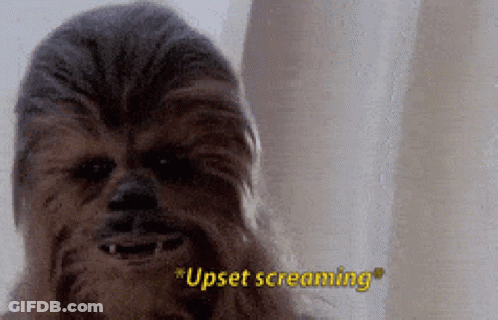 Chewbacca Screaming Upset GIF