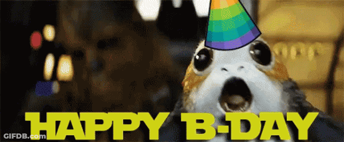 Chewbacca Star Wars Happy Birthday GIF