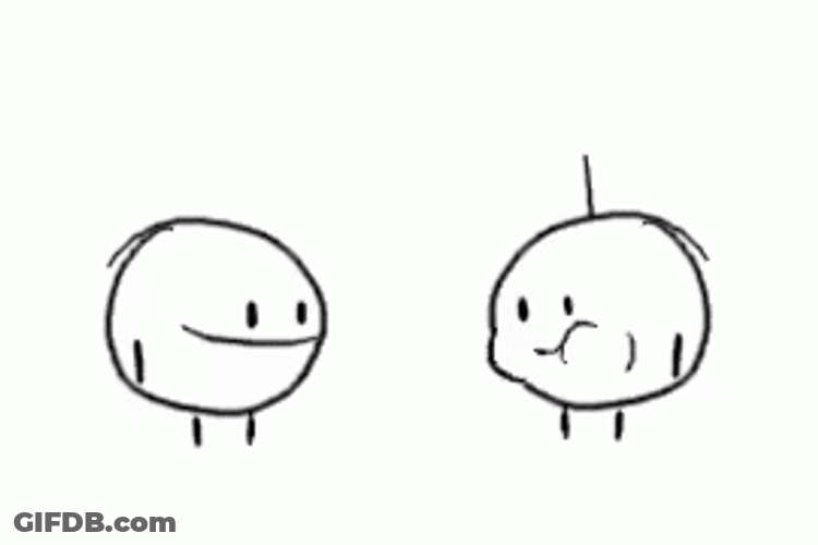 Chewing Bubble Gum Illustration Loop GIF