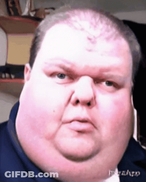 Chewing Fat Man GIF