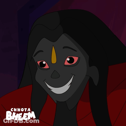 Chhota Bheem Character With Red Eyes GIF