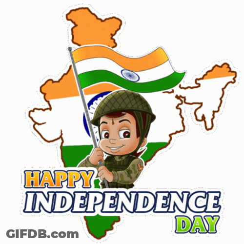 Chhota Bheem India Happy Independence Day GIF