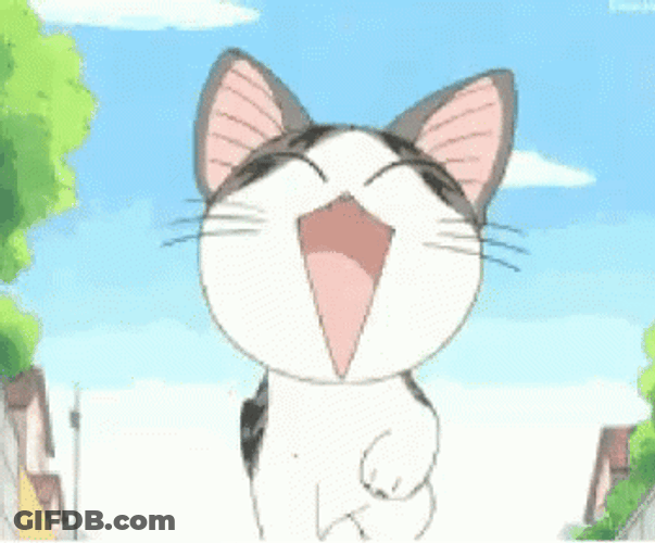 Chi Anime Cat Happy Dance GIF