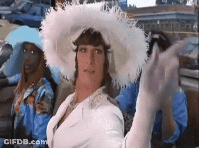Chi Chi Rodriguez With Vida Noxeema In Car GIF