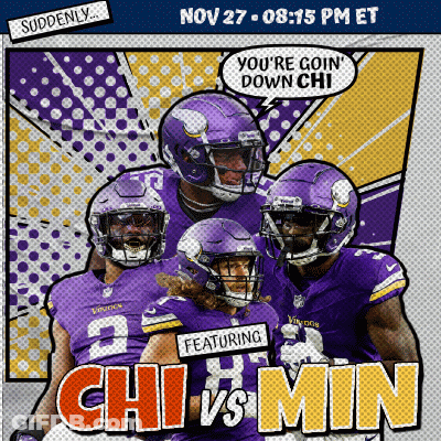 Chi Vs Min Vikings Poster GIF