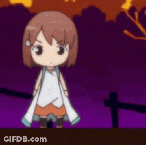 Chibi Anime Girl Dancing GIF