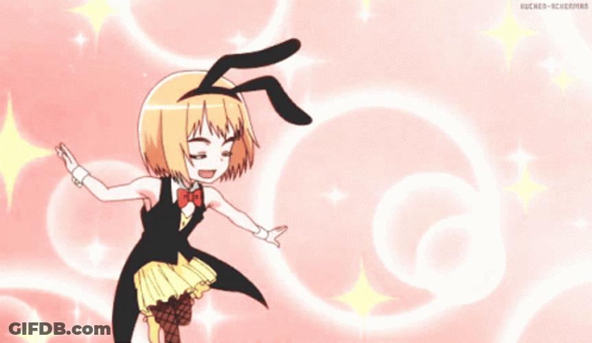 Chibi Armin Arlert Bunny Costume GIF