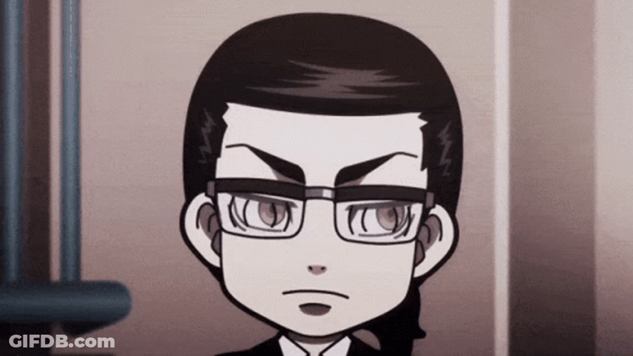 Chibi Baji Tokyo Revengers Punching GIF