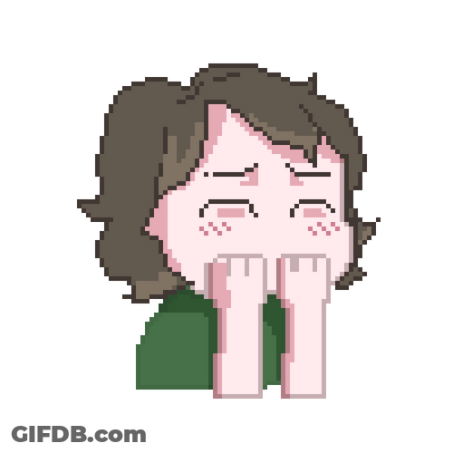 Chibi Crying Boy Pixel Art GIF
