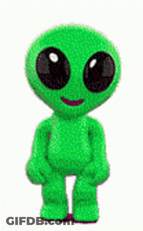 Chibi Dancing Alien GIF