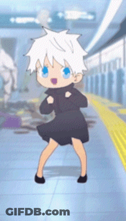 Chibi Dancing Gojo Meme GIF