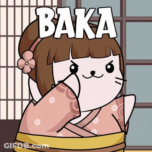Chibi Japanese Cat Waving GIF