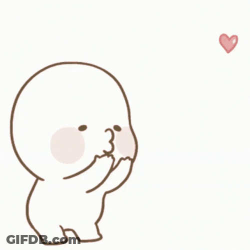 Chibi Person Blowing Kisses GIF
