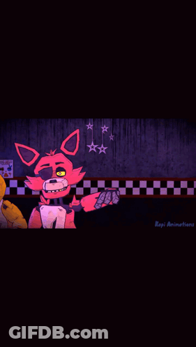 Chica And Foxy From Five Nights At Freddy's GIF