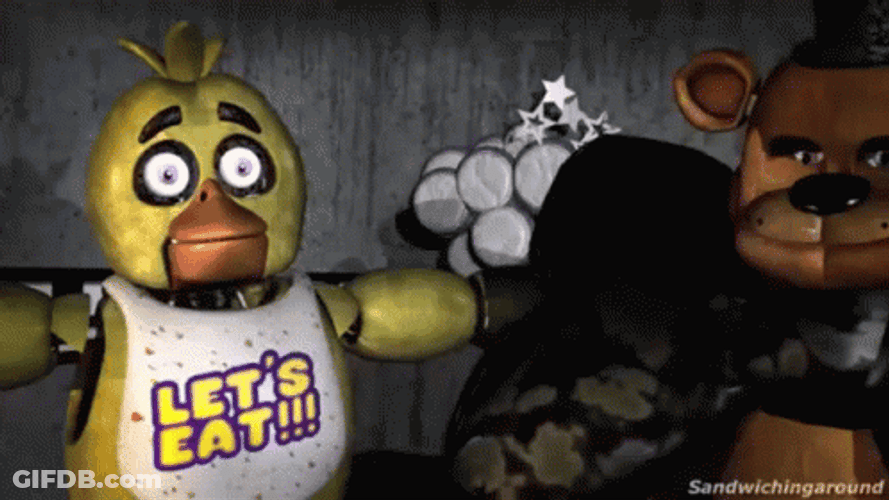 Chica And Freddy FNAF GIF