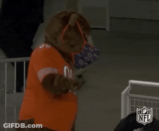 Chicago Bear Mascot Down Dancing GIF