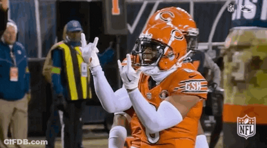 Chicago Bear Player Kyle Gordon Hands Up Down GIF