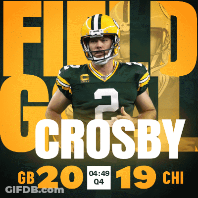 Chicago Bears (19) Vs. Green Bay Packers (20) Fourth Quarter GIF