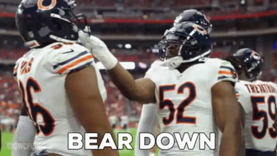 Chicago Bears Head Bumping GIF