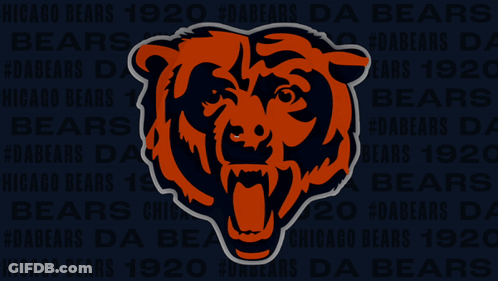 Chicago Bears Logo With Touchdown GIF