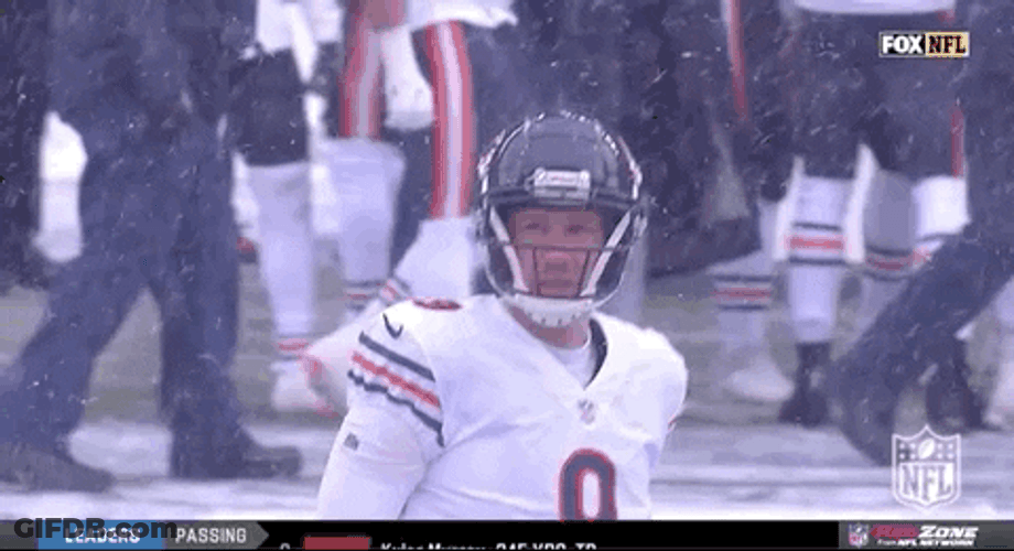 Chicago Bears Nick Foles In The Rain GIF