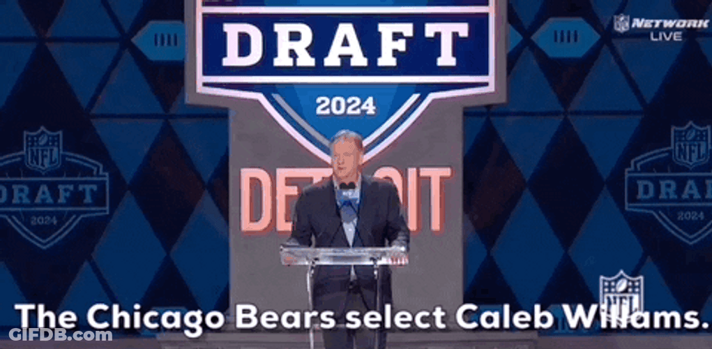 Chicago Bears Select Caleb Williams GIF