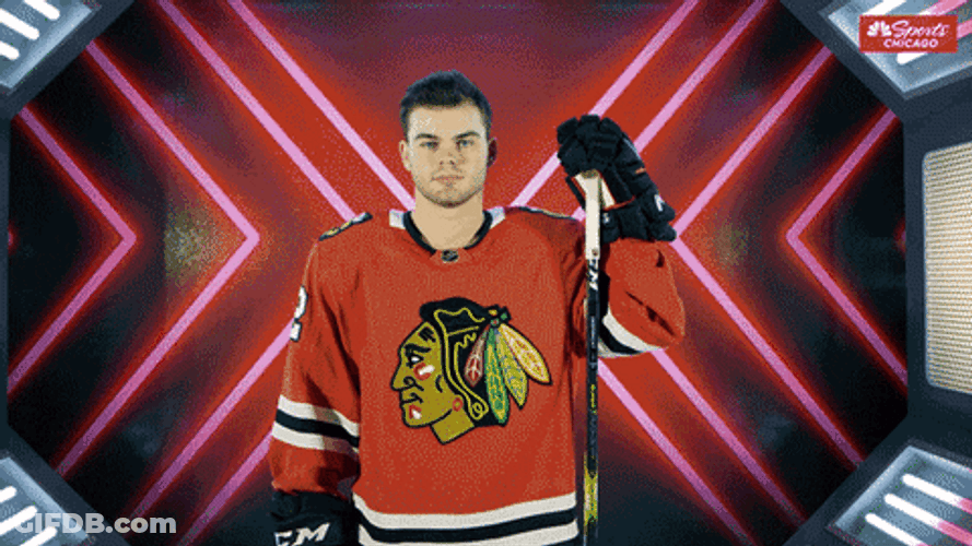 Chicago Blackhawks Athlete Straight Face GIF