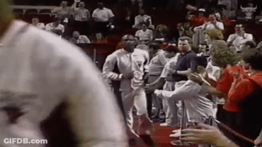 Chicago Bulls Players Entrance On The Game GIF