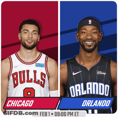 Chicago Bulls Vs Orlando Magic February 1 8 PM ET GIF