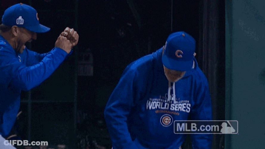 Chicago Cub Hugs Of Celebration GIF