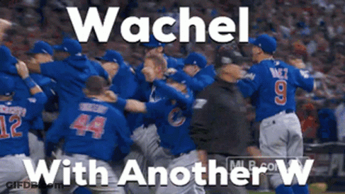 Chicago Cubs Celebrating Win GIF