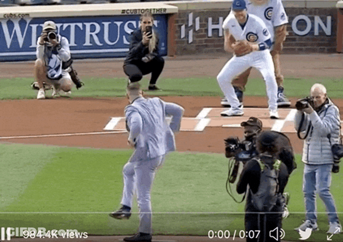 Chicago Cubs Demonstrating Serve GIF