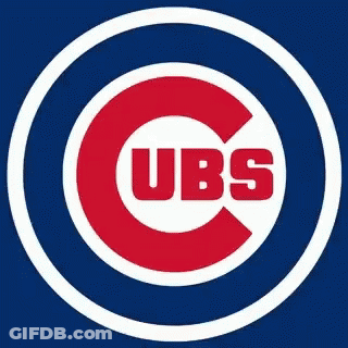 Chicago Cubs Logo With Blue Bear GIF
