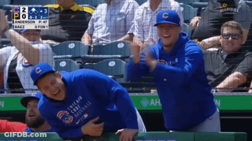 Chicago Cubs Players Laughing GIF