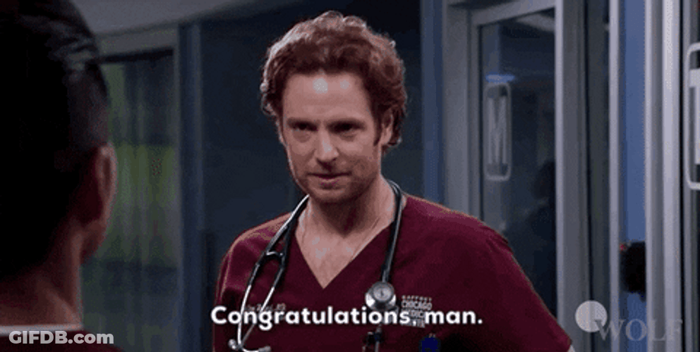 Chicago Med Mazel Tov Congratulations Man GIF