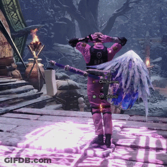 Chicharron Standing In Snowy Area GIF