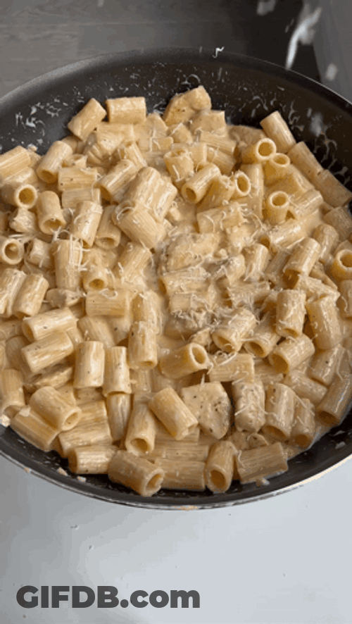 Chicken Alfredo Penne Pasta GIF