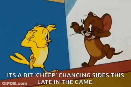 Chicken And Mouse Cheep Caption GIF