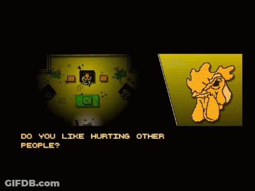 Chicken Asks Do You Like Hurting Other People GIF