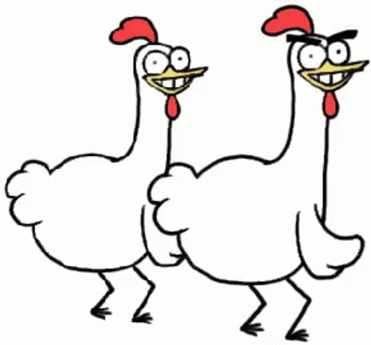 Chicken Bro Dancing Together GIF